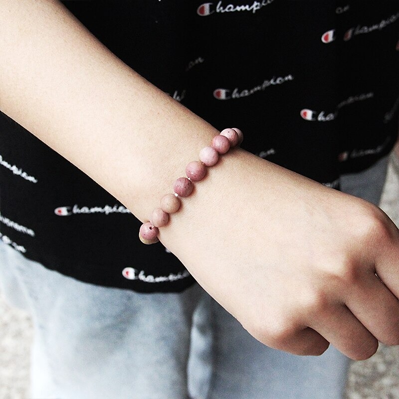 Bracelet pierre angélite, bracelet d'amitié porte bonheur macramé