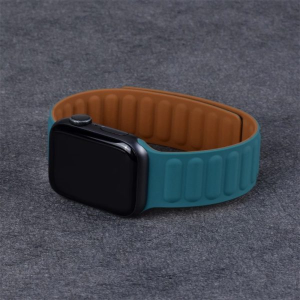 Bracelet apple watch magnétique en silicone