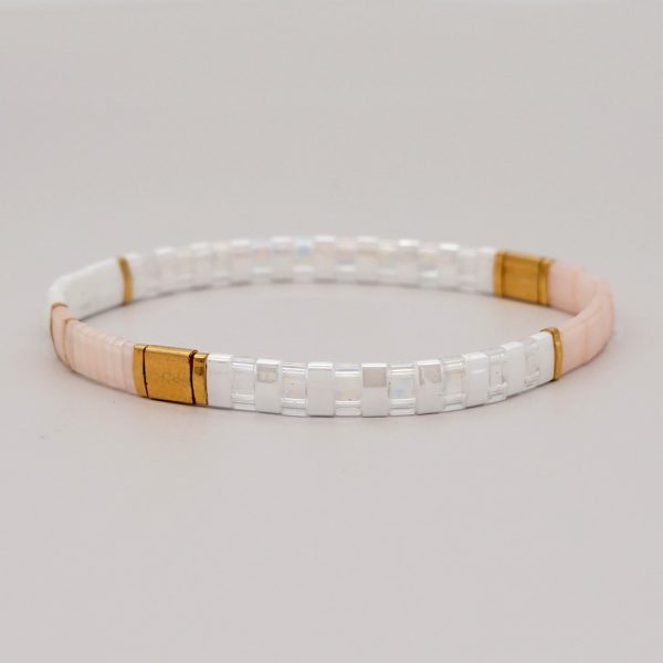Bracelet japonais en perles plates