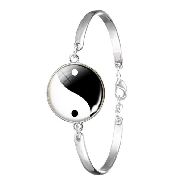 Bracelet Yin Yang en acier inoxydable