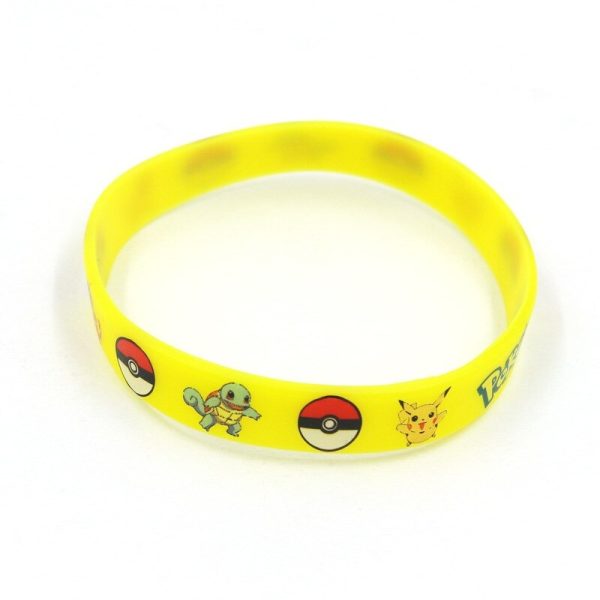 Bracelet Pokémon en caoutchouc coloré lot de 4