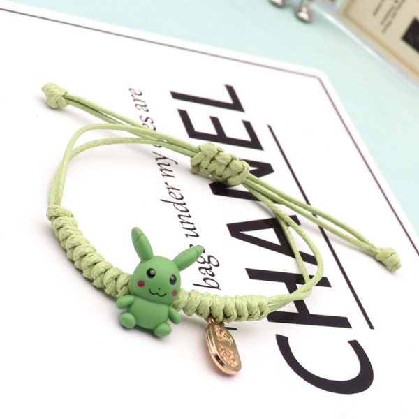 Bracelet Pokémon en corde tressée avec pikachu