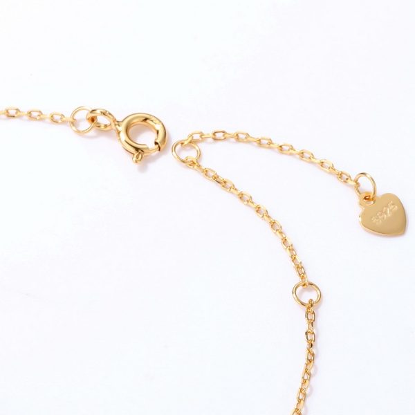 Bracelet labradorite chaîne en argent sterling dorée