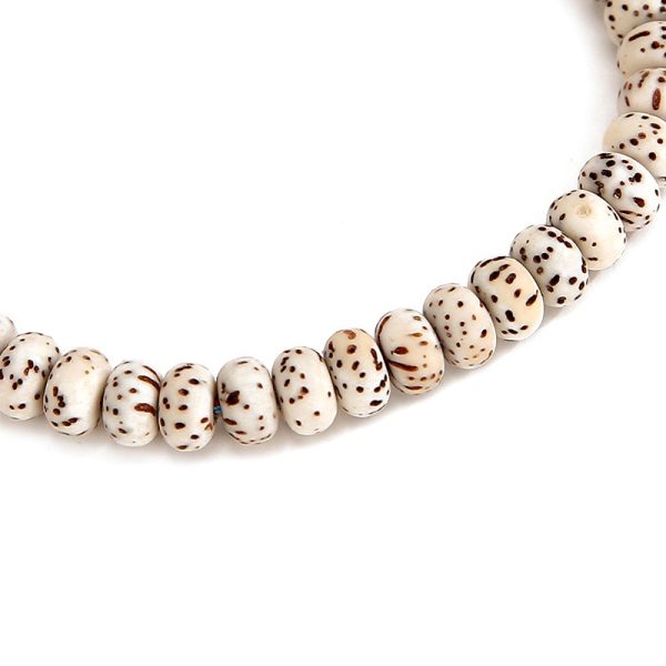 Bracelet bouddhiste de perles de Bodhi naturelles, nœud porte-bonheur
